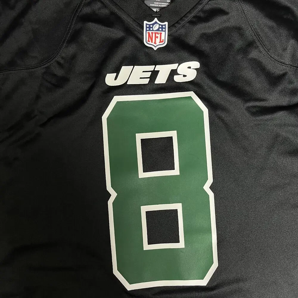New York Jets Jersey Mens 3XL Black NFL Football Nike Aaron Rodgers 8 On Field